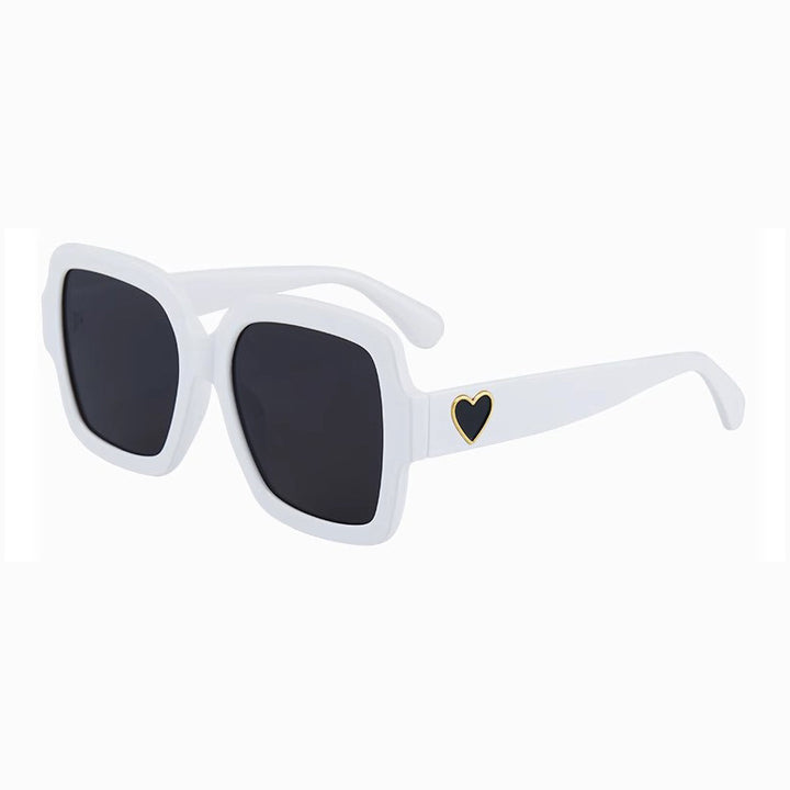 Damen Modische Sonnenbrille mit exklusivem Herz-Detail Karnz