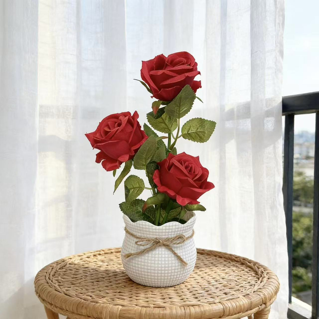 Elegante künstliche Rosenanordnung für die Wohnkultur