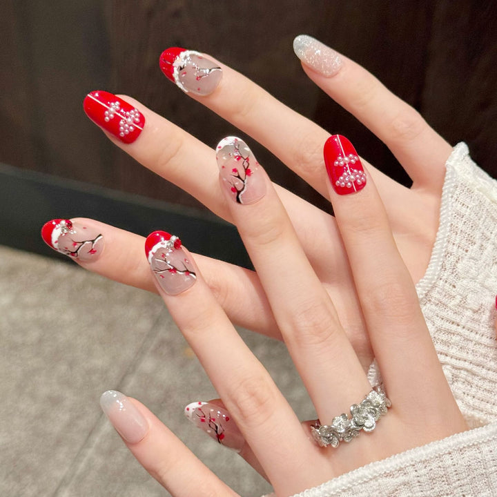 Elegante Blumennagelkunstkollektion