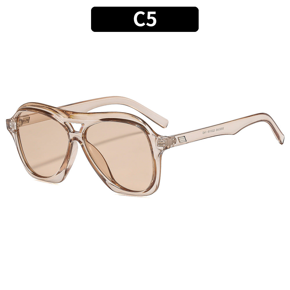Übergroße Winkelsonnenbrille