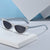 Damen Cat-Eye Sonnenbrille mit glitzerndem Rahmen Karnz