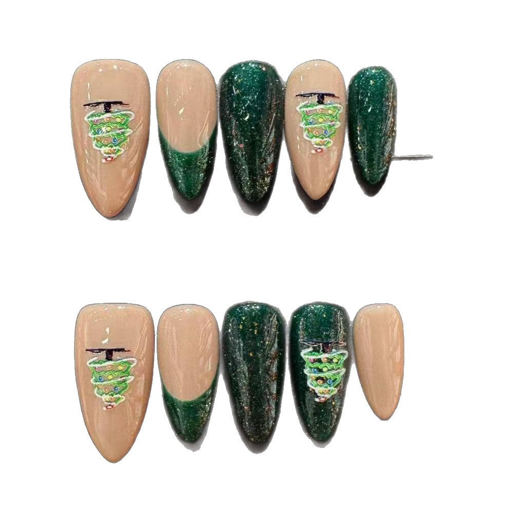 Handgefertigtes saisonales Press-On-Nagelset