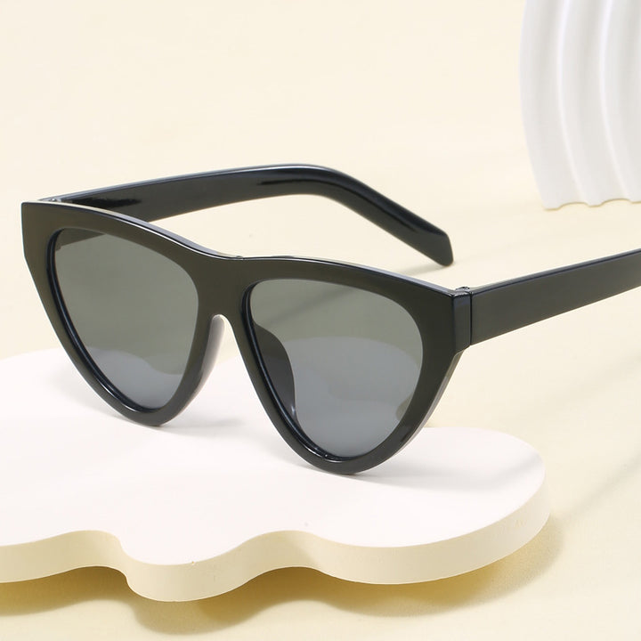 Damen futuristische Cat-Eye Sonnenbrille mit hochwertigem Kunststoffrahmen Karnz