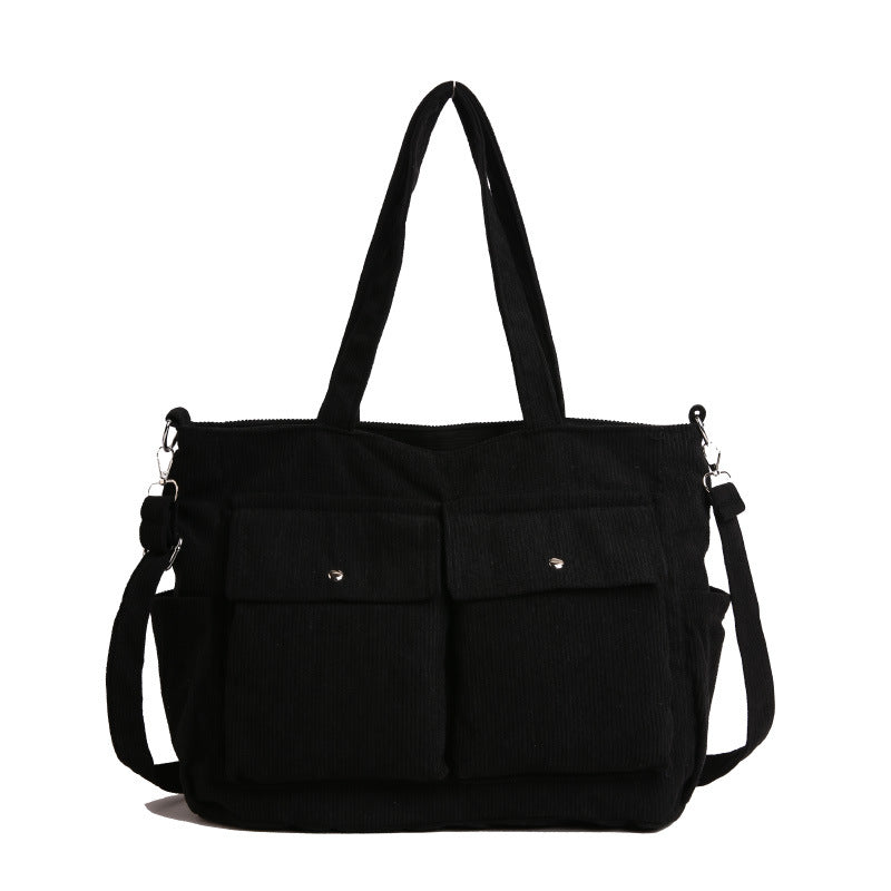 WoSpacious Corduroy Utility Tote Bag Karnz