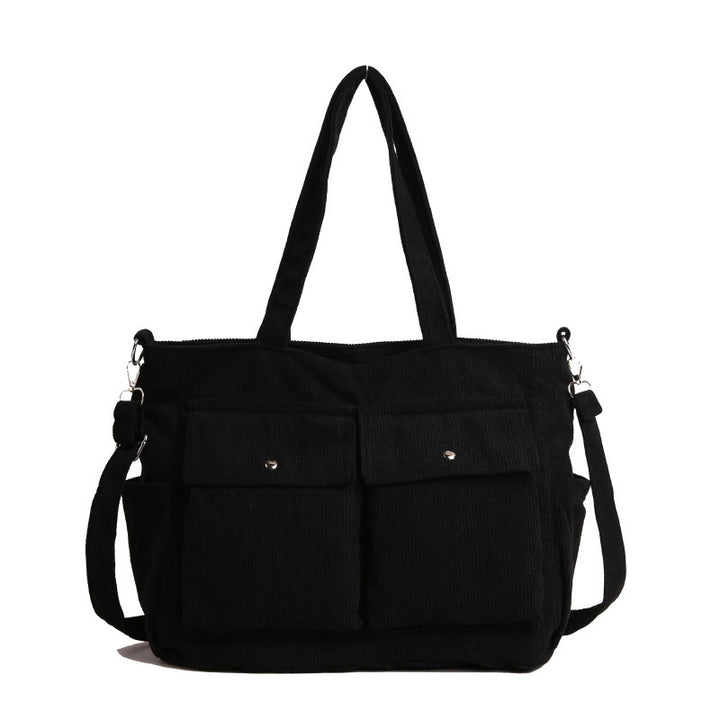 WoSpacious Corduroy Utility Tote Bag Karnz