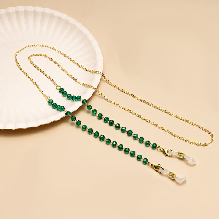 Elegante Perlen Brillen Kette Karnz