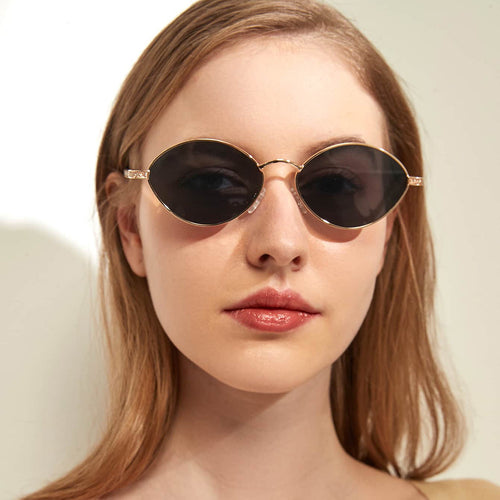 Damen modische runde Sonnenbrille mit luxuriösen Akzenten Karnz