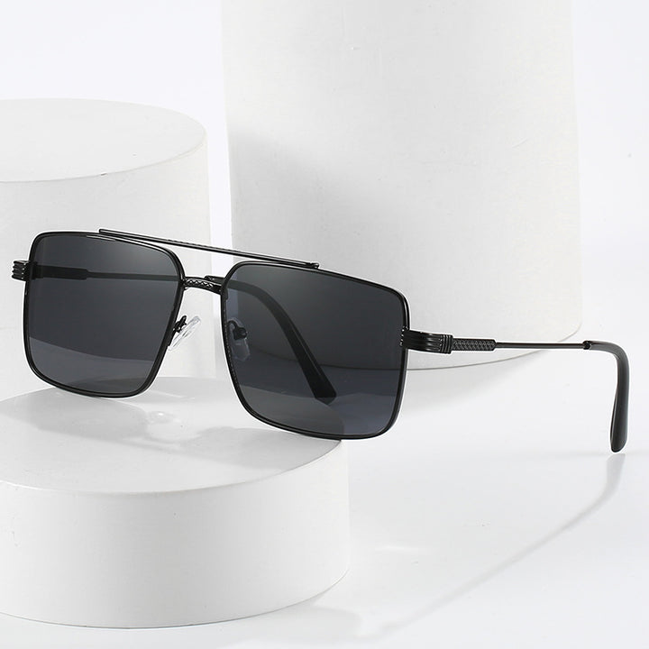 Elegante Übergroße Quadratische Rahmen Sonnenbrille Karnz