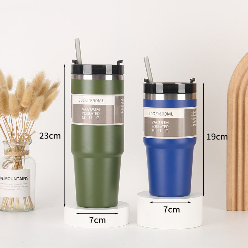 Unisex Isolierter Trinkbecher mit integriertem Strohhalm Karnz