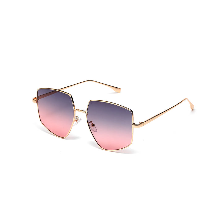 Damen quadratische Sonnenbrille mit elegantem Metallrahmen Karnz