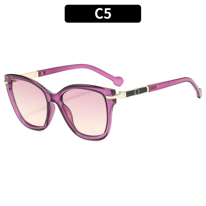 Klassischer Stil Stilvolle Übergroße Katzenaugen Sonnenbrille
