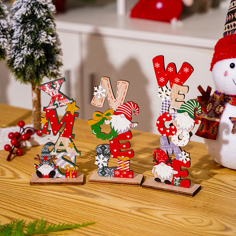 Weihnachtsdekorationsfigur im niedlichen Gnome-Design Karnz