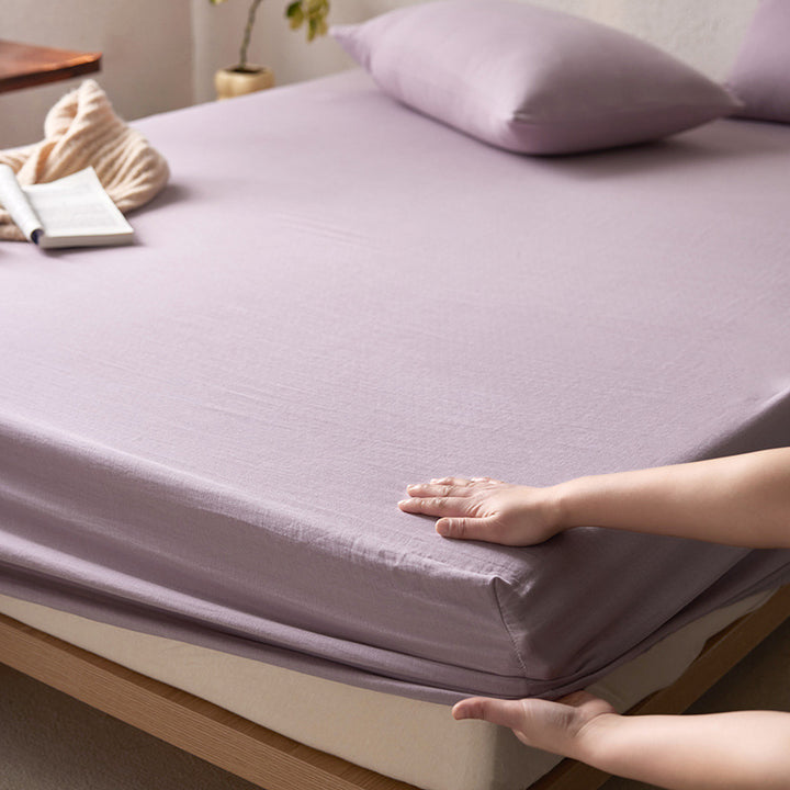 Atmungsaktives Stretch-Jersey-Betttuch-Set mit tiefem Pocket und Kissenbezügen