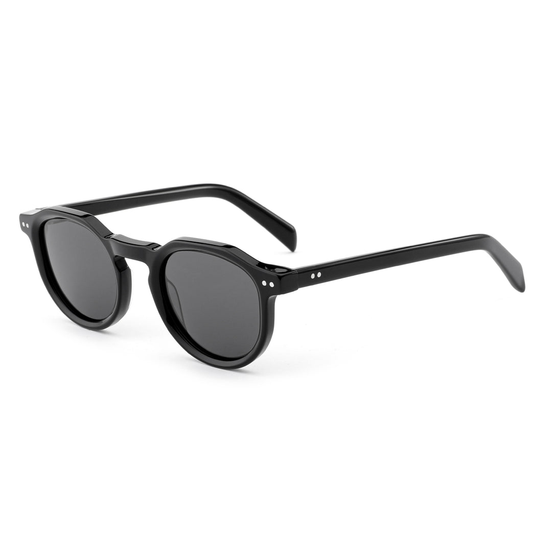 Damen stylische Sonnenbrille mit modernem, transparentem Rahmen Karnz