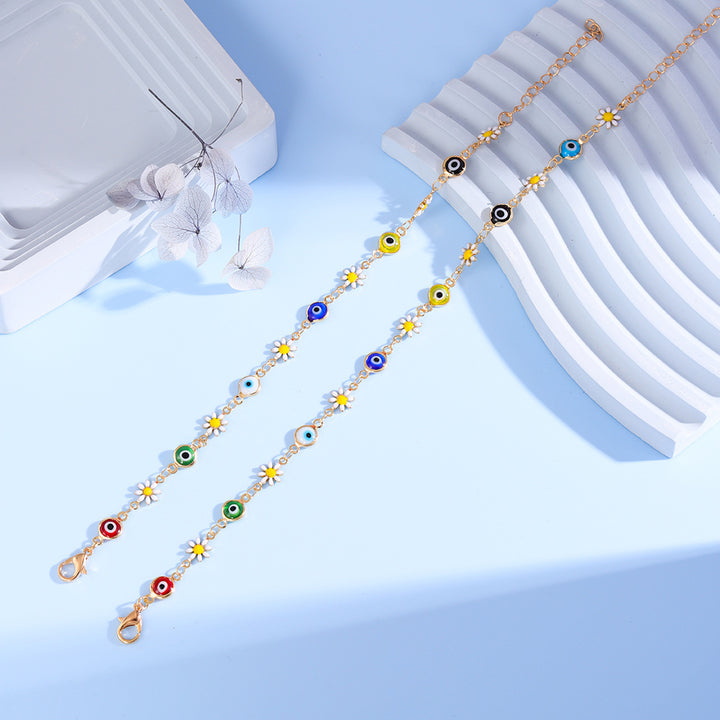 Charmante Daisy und böse Augen Armband Karnz