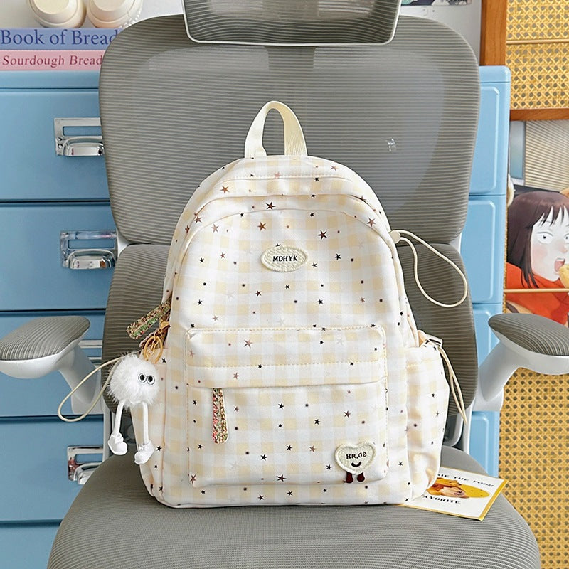Stylischer kariert Mini Rucksack Karnz