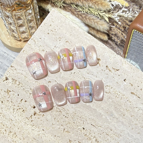 Einzigartiges Künstlerisches Press-On Nagelset