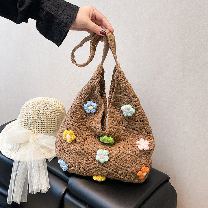 Ethisch Hergestellter Handgewebter Häkel-Tote-Bag Karnz