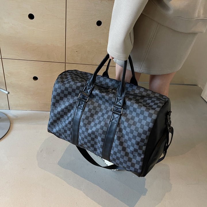 Stylische karierte Reisetasche Karnz