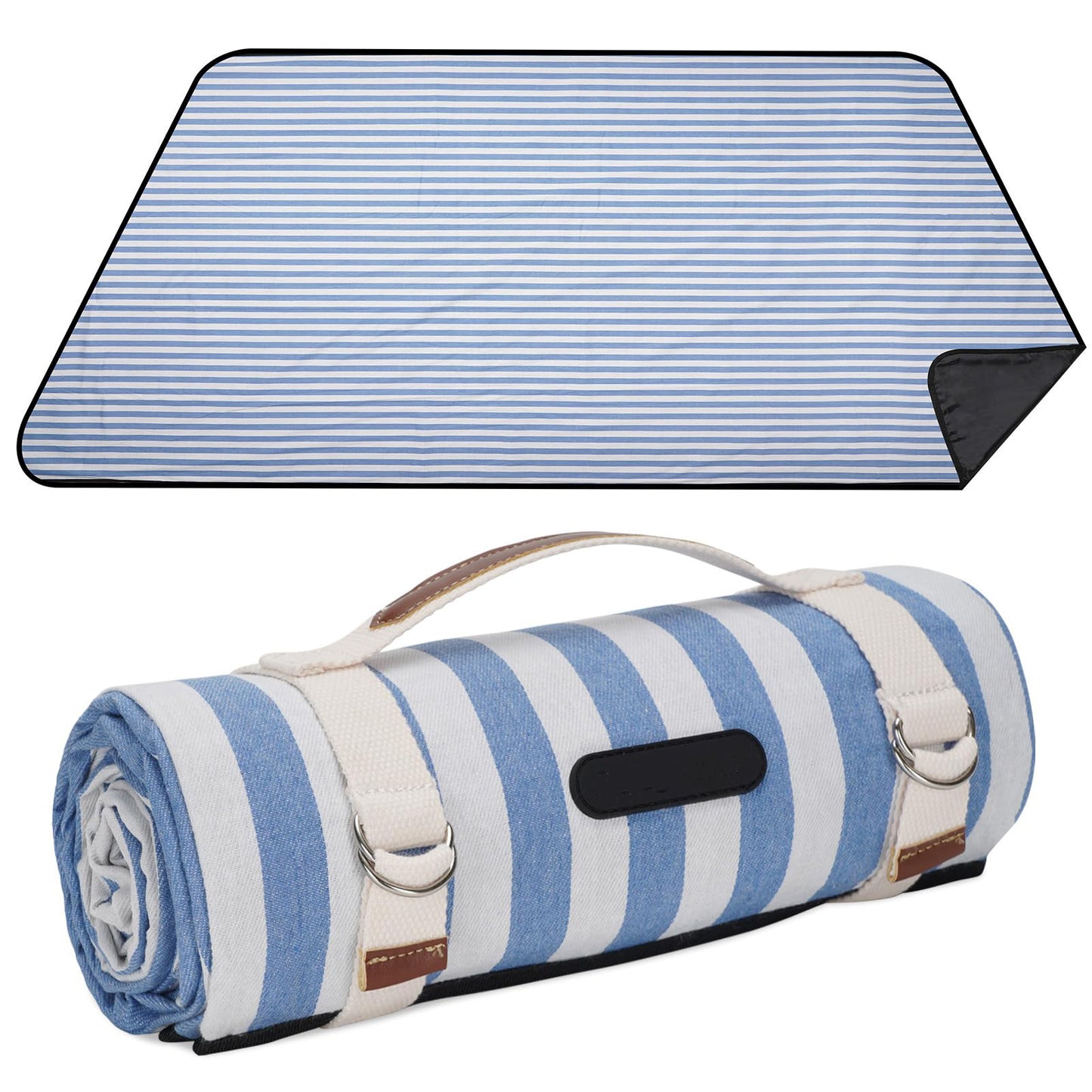 Unisex Picknickdecke mit wasserabweisender Unterseite und Tragegriff Karnz