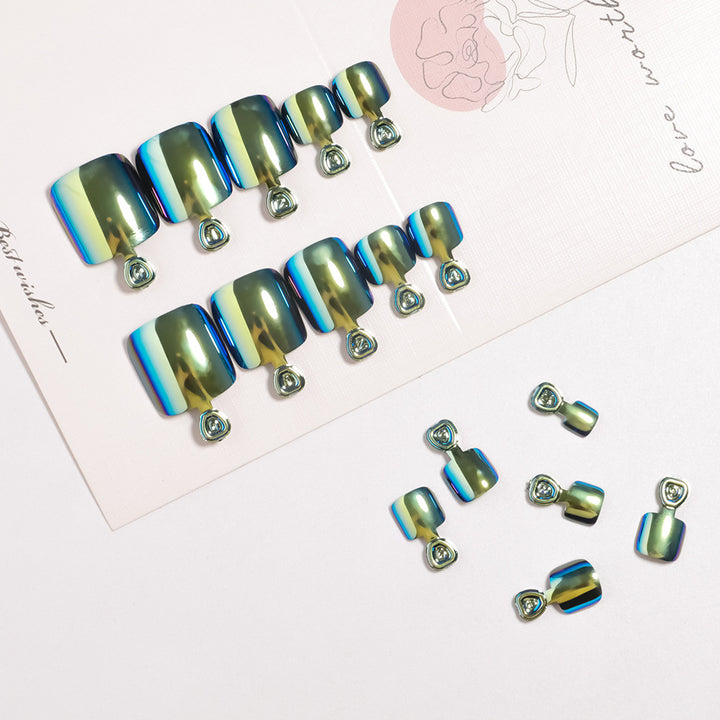 Premium Glänzendes Nagelkunst Pediküre Set Karnz