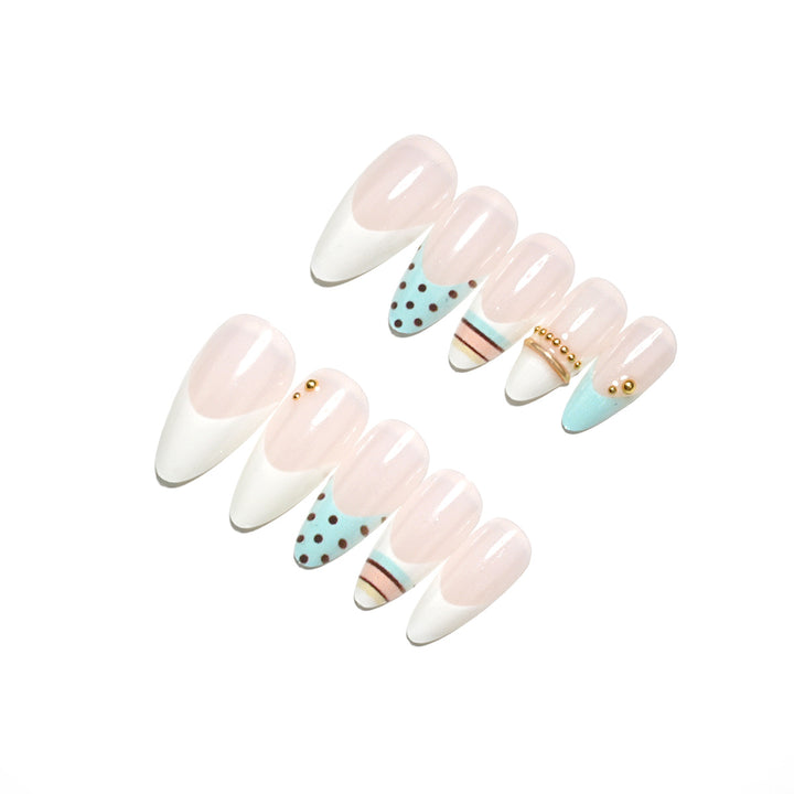 Premium Dekorative Press-On Nagelset
