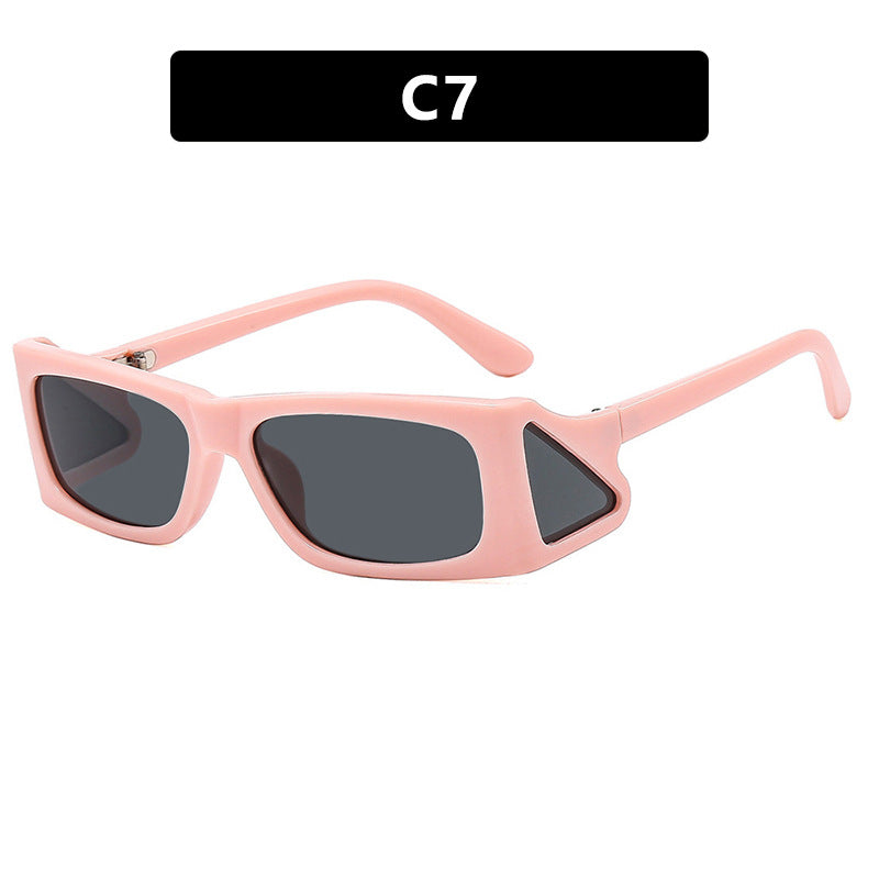 Damen extravagante Sonnenbrille im geometrischen Design Karnz
