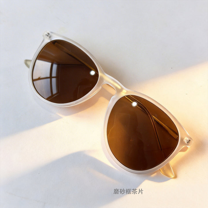 Damen modische Cat-Eye Sonnenbrille mit hochwertigem Kunststoffrahmen und polarisierten Gläsern Karnz