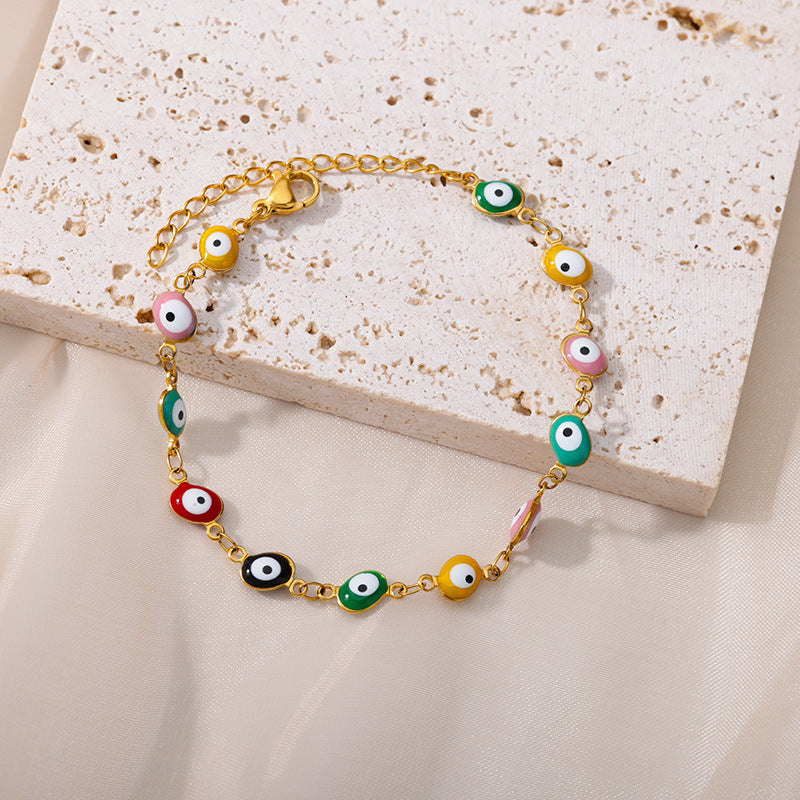 Evil Eye Schutz Anklet Karnz