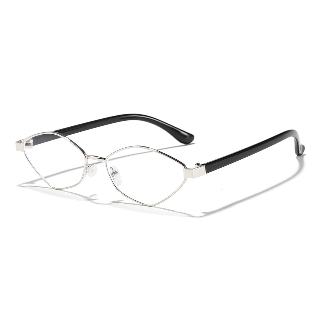 Damen Katzenaugen Sonnenbrille mit braunen Gläsern und elegantem Metallrahmen Karnz