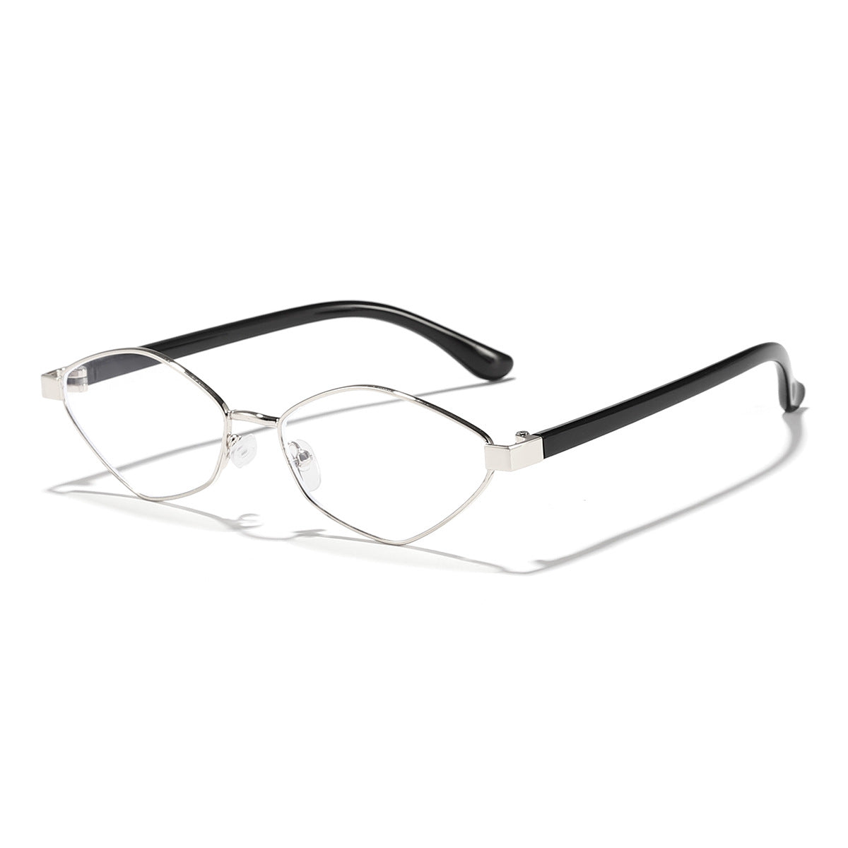 Damen Katzenaugen Sonnenbrille mit braunen Gläsern und elegantem Metallrahmen Karnz