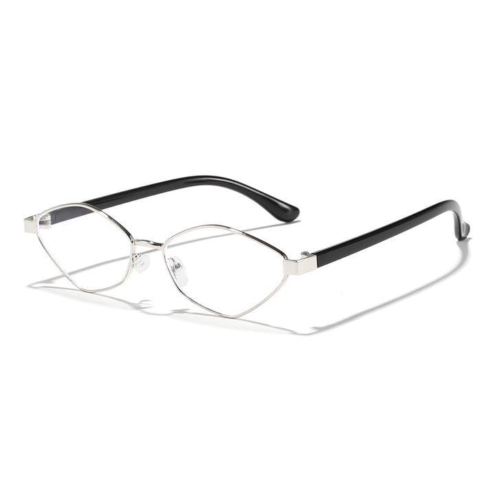 Damen Katzenaugen Sonnenbrille mit braunen Gläsern und elegantem Metallrahmen Karnz