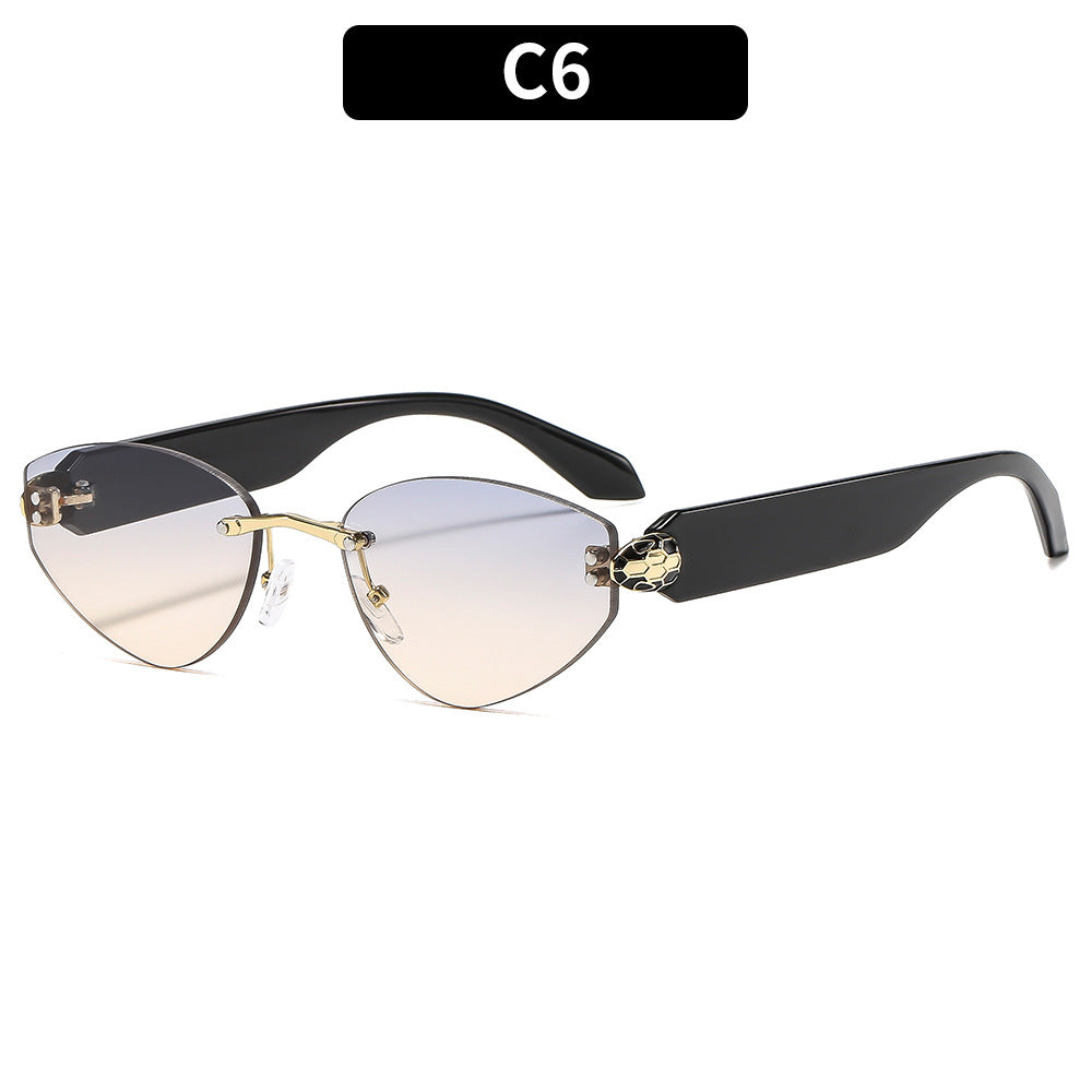 Schicke Winkelförmige Katzenaugen-Sonnenbrille