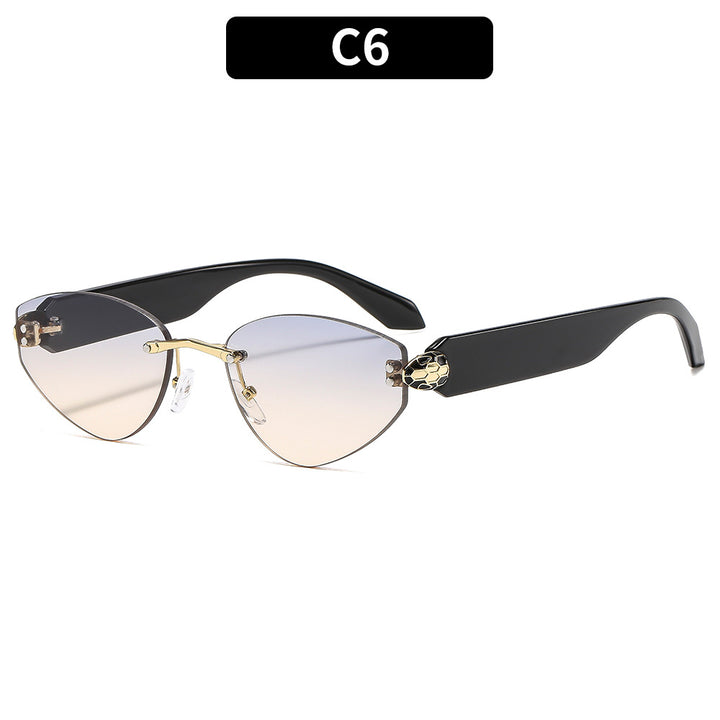 Schicke Winkelförmige Katzenaugen-Sonnenbrille