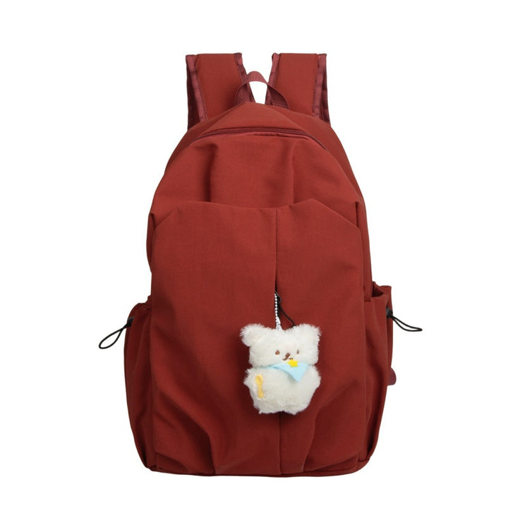 Rucksack mit Hochwertiger Verarbeitung und Süßem Teddy-Anhänger Karnz