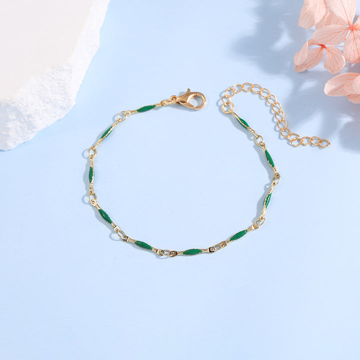 Elegante verstellbare Edelstein-Kettenarmband Karnz