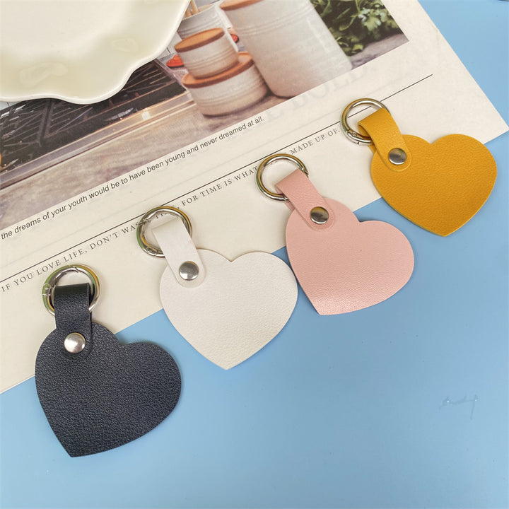Premium Herzförmiger Leder-Schlüsselanhänger Karnz