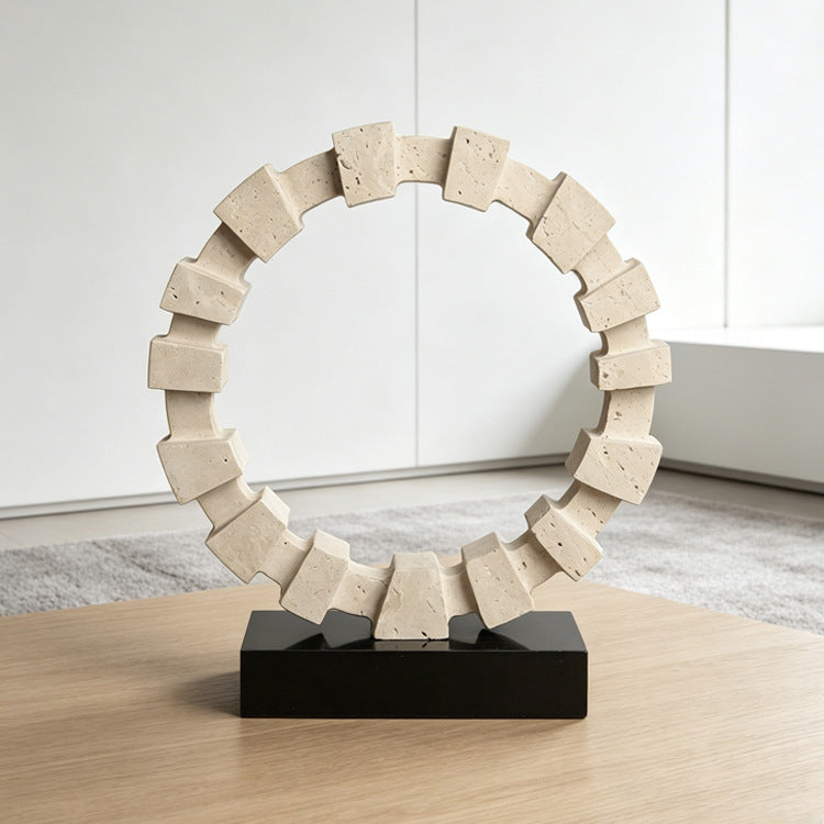 Zeitgenössische dekorative Kreis Skulptur