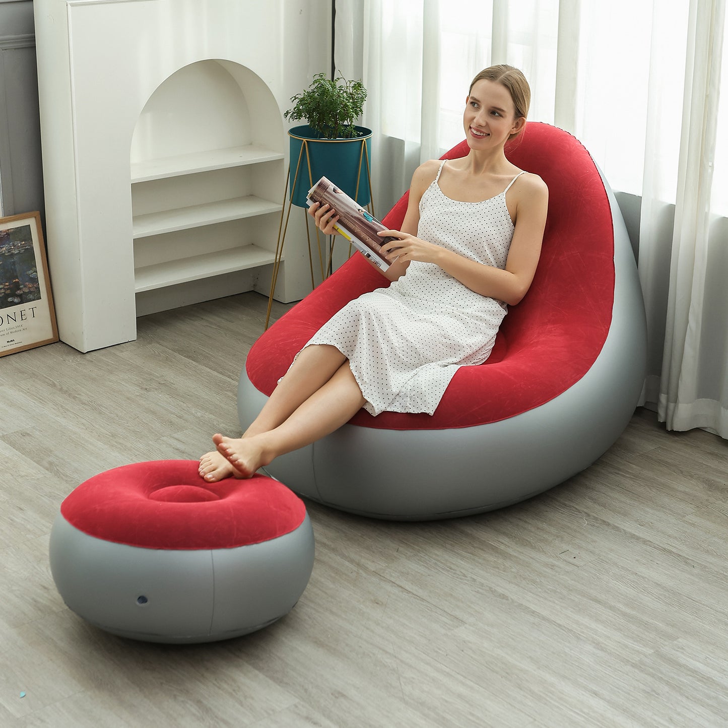 Damen Komfortabler Lounge Sessel Karnz