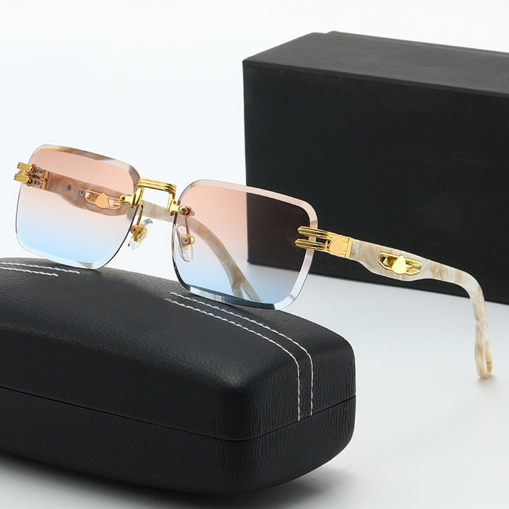 Damen stilvolle quadratische Korrektionsbrille Karnz