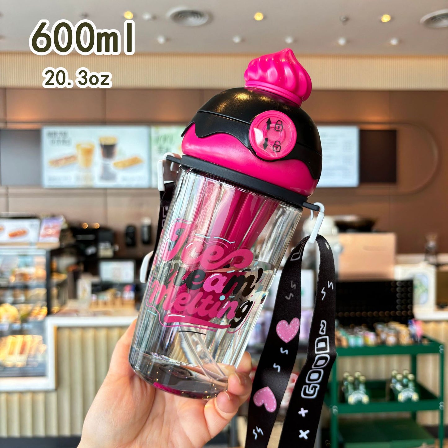Damen Kreative Trinkbecher mit Spritzschutz Karnz