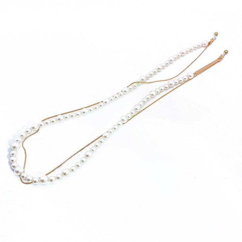 Elegante Perlen-Brillenhalterkette Karnz