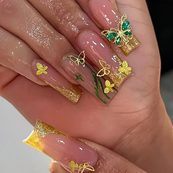 Künstlerisches Schmetterlings-Nagelkunst-Set Karnz