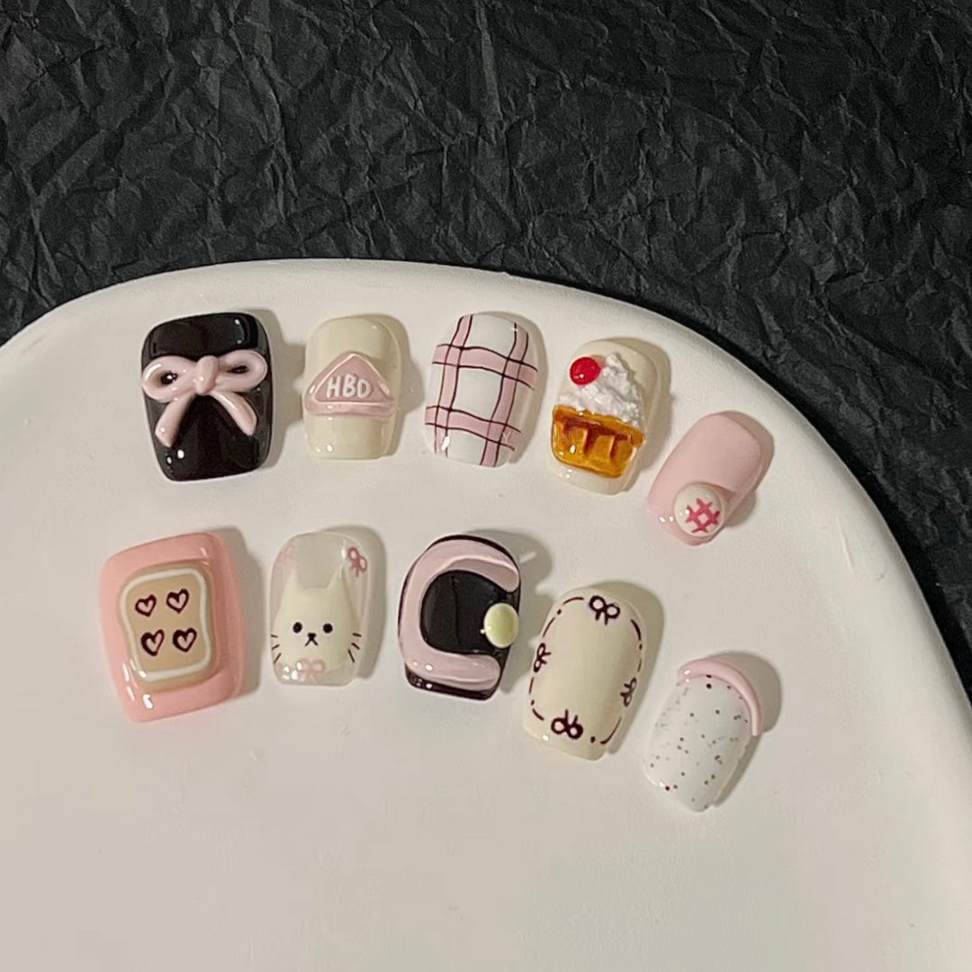 Künstlerische Nail Art Aufkleber Designs