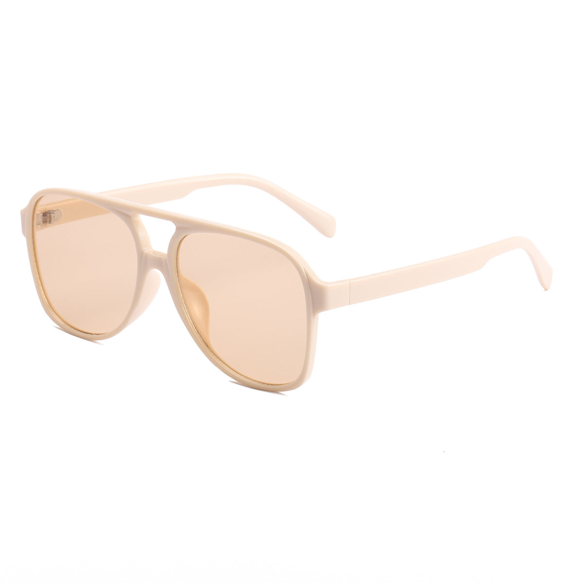 Damen modische Quader-Sonnenbrille mit breitem Rahmen Karnz