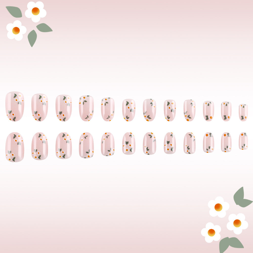 Florales Druck Gel Nail Art Karnz