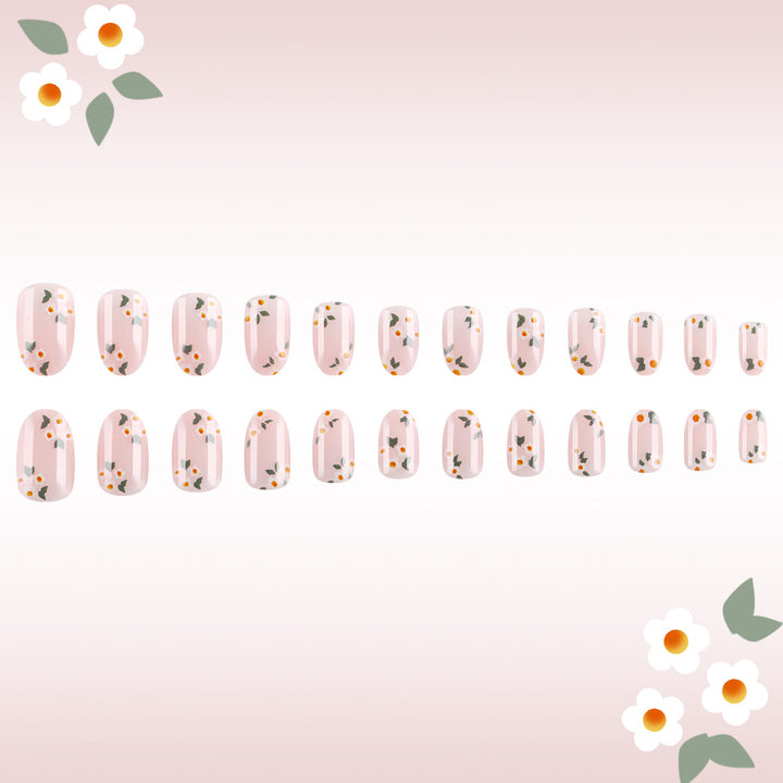Florales Druck Gel Nail Art Karnz