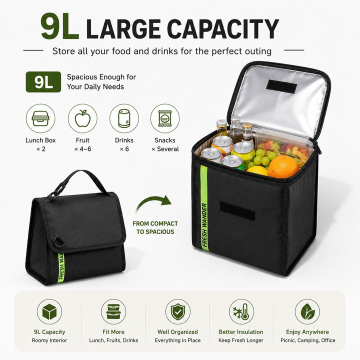 Isolierte Lunchbox-Organizer Karnz
