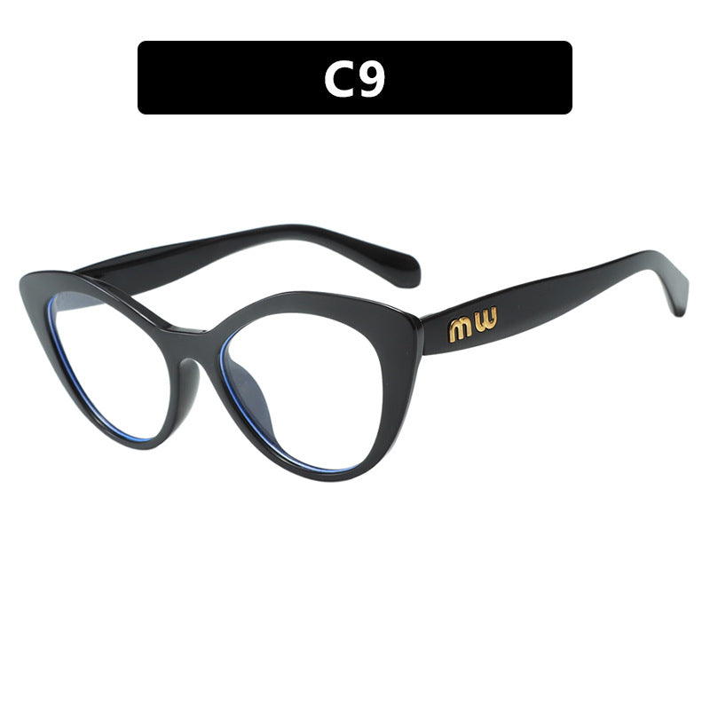 Damen elegante Cat-Eye Sonnenbrille mit luxuriösem hochwertigen Rahmen Karnz