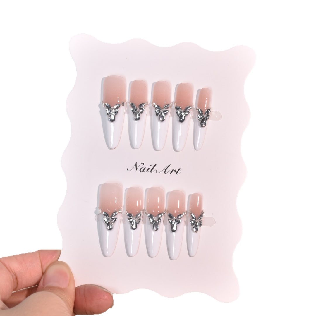 Glamouröse Stiletto Press-On Nagelset Karnz